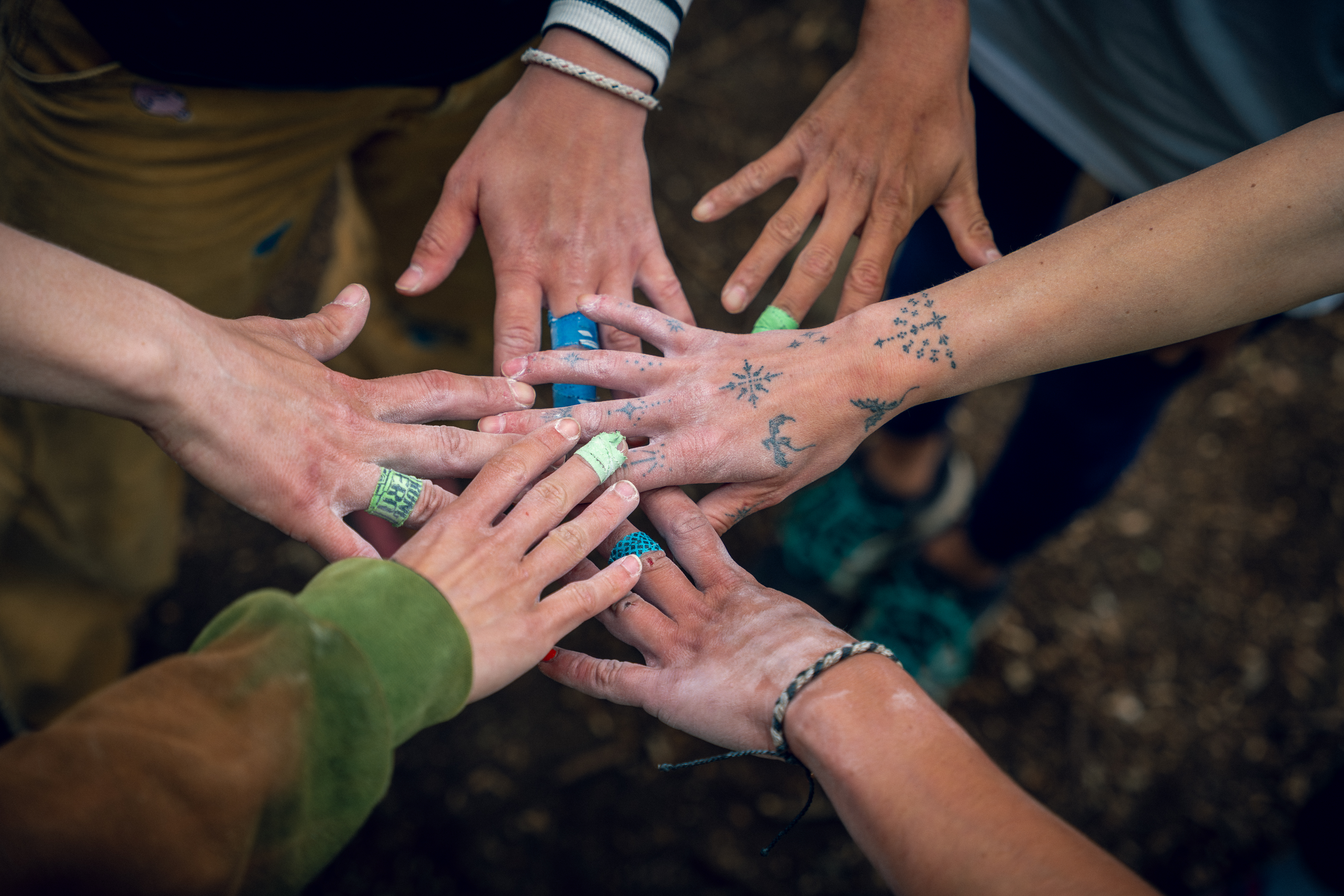Climbers hands